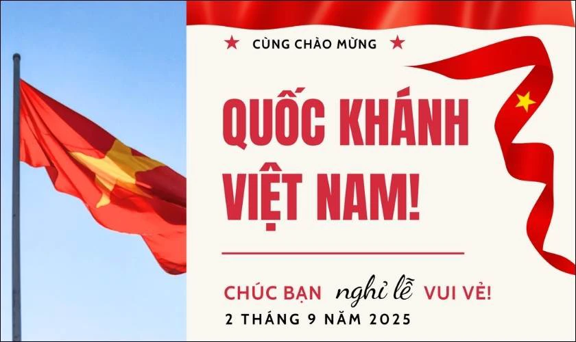 Thiệp mừng 2/9/2025 cho bạn bè dể thương