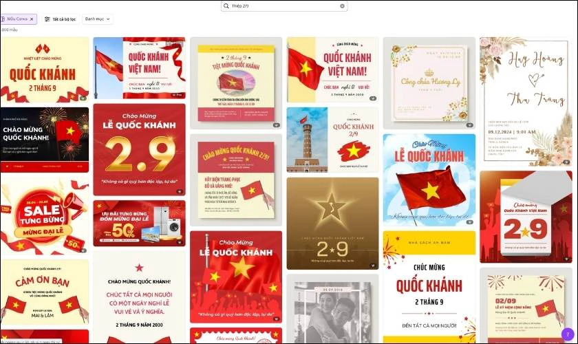 Cách làm thiệp 2/9 online bằng Canva đơn giản nhất 2025