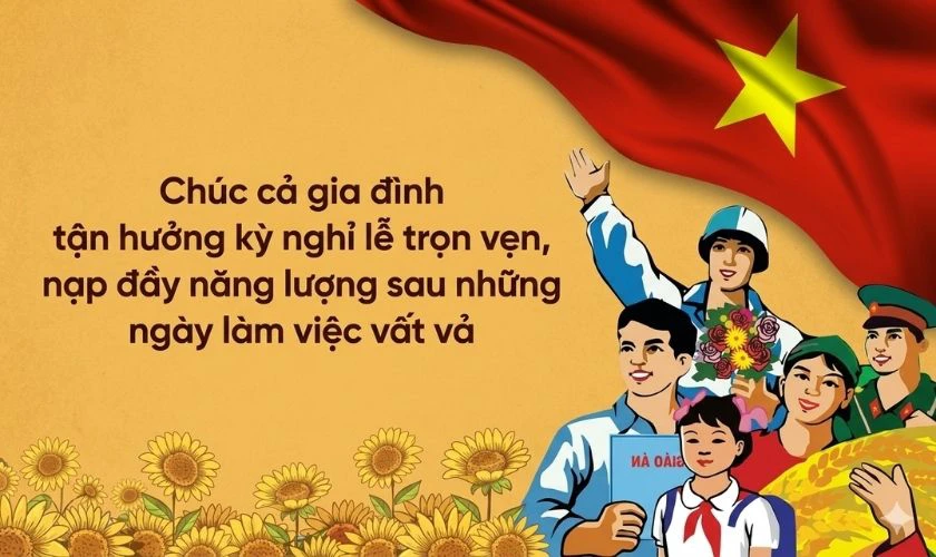 Mẫu thiệp mừng 30/4 1/5 cho gia đình miễn phí