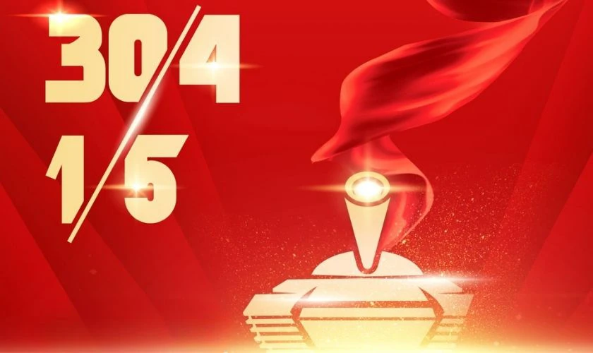 Thiệp mừng 30/4 1/5 gửi bạn bè