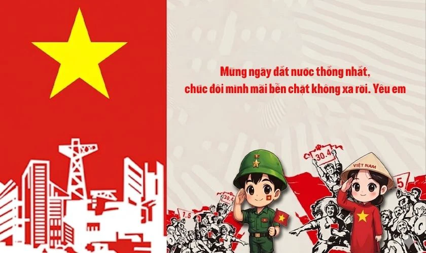 Thiệp 30/4 1/5 gửi tặng người yêu