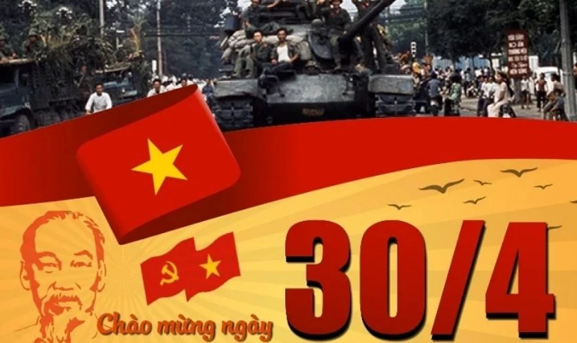 Thiệp mừng 30/4 1/5 cho khách hàng, đối tác