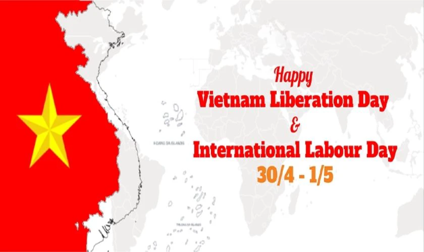 Thiệp mừng 30/4 1/5 bằng tiếng Anh