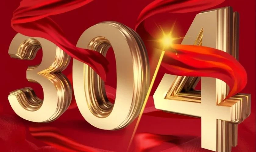 Thiệp mừng 30/4 1/5 ấn tượng
