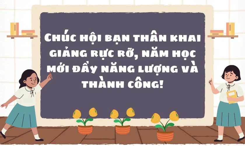 Thiệp chúc mừng khai giảng năm học mới cho bạn bè