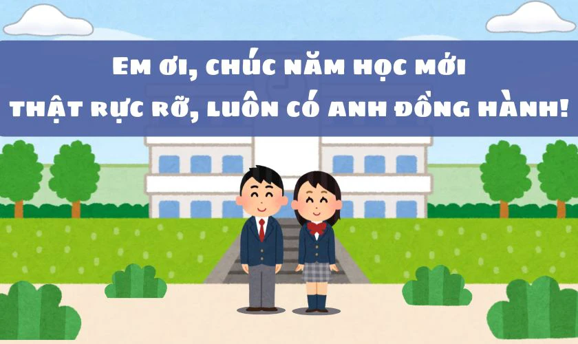 Thiệp chúc mừng khai giảng năm học mới cho người yêu