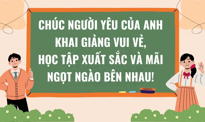 Thiệp chúc mừng khai giảng tặng người yêu