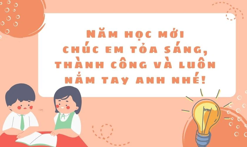 Thiệp chúc mừng khai giảng cho người yêu