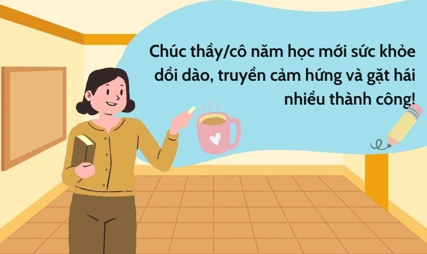Thiệp chúc mừng khai giảng tặng thầy, cô giáo