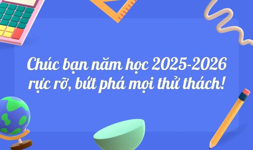 Thiệp chúc mừng khai giảng năm học mới 3D