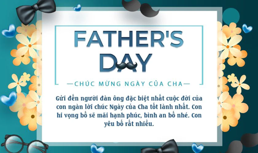 Thiệp chúc mừng ngày của Cha độc đáo, ấn tượng nhất