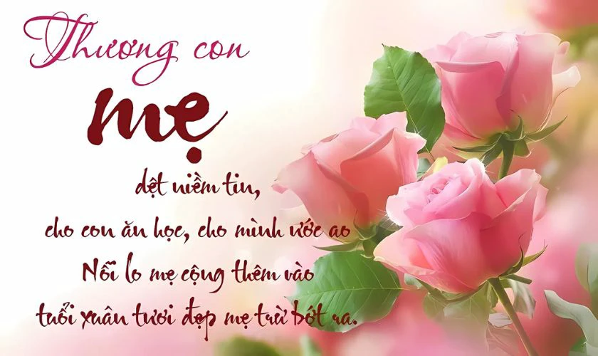 Thiệp mừng ngày của mẹ độc đáo, đơn giản