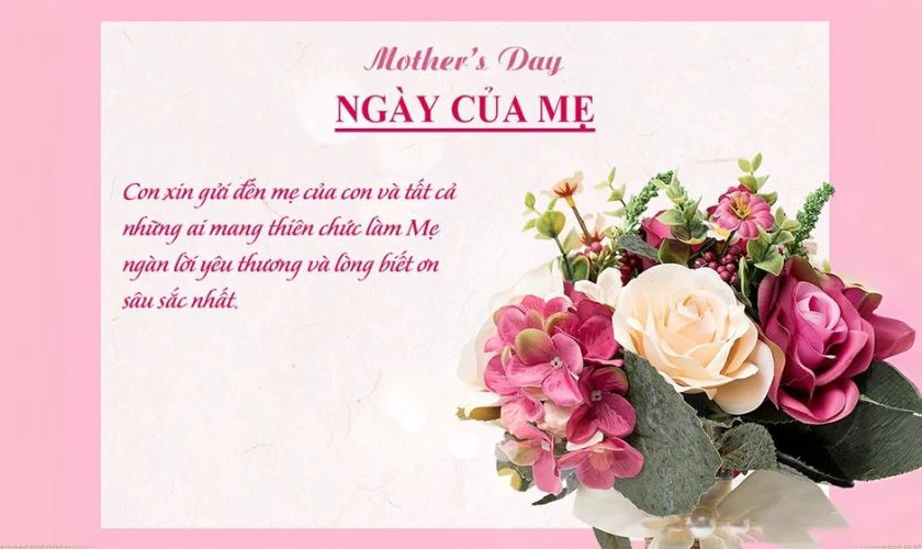 Thiệp chúc mừng ngày của mẹ