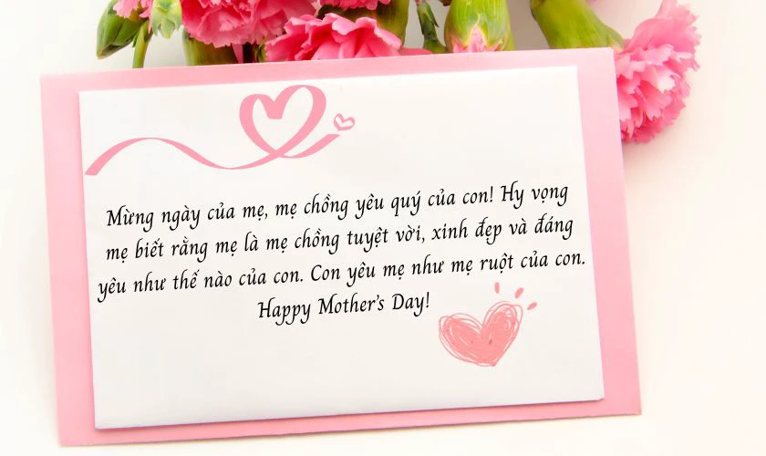 Thiệp mừng ngày của Mẹ cho mẹ chồng