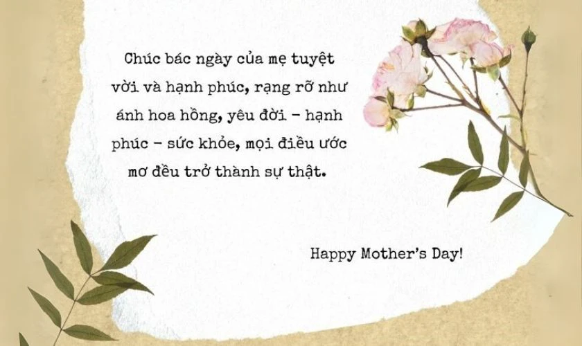 Thiệp mừng ngày của Mẹ cho mẹ người yêu