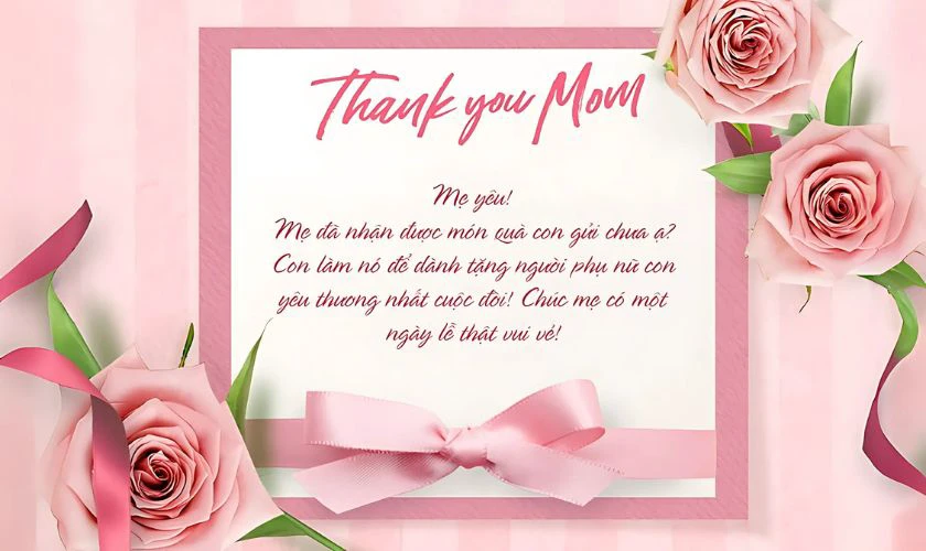 Thiệp mừng ngày của mẹ độc đáo, ngọt ngào