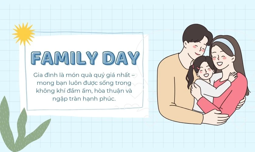 Thiệp 3D về gia đình
