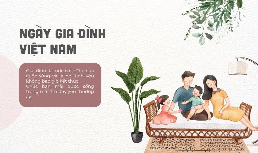 Cả nhà 4 người cùng nhau trò chuyện