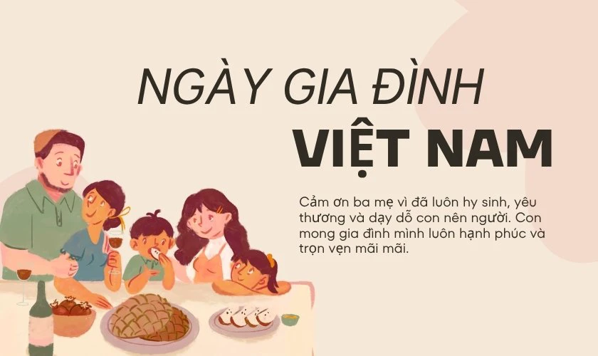 Lời cảm ơn gửi đến bố mẹ