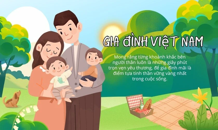 Thiệp chúc mừng Ngày Gia Đình Việt Nam ý nghĩa