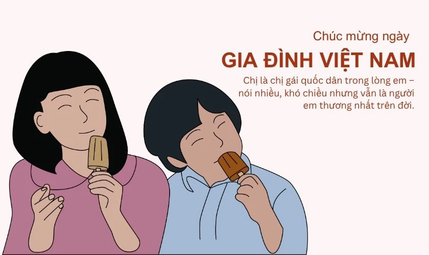 Postcard tặng anh chị Ngày Gia Đình
