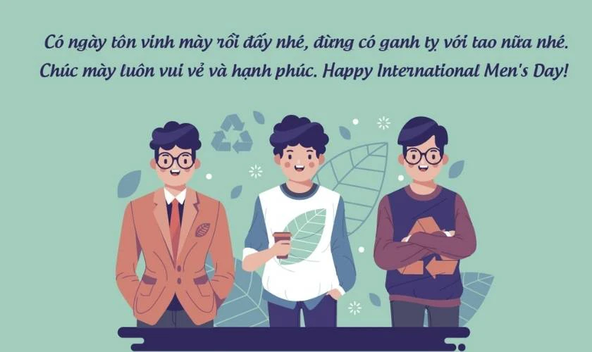 Mẫu thiệp chúc mừng ngày Quốc tế Đàn ông 19/11 cho bạn bè đẹp