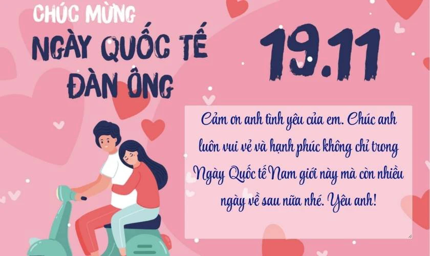 Thiệp chúc mừng ngày quốc tế đàn ông