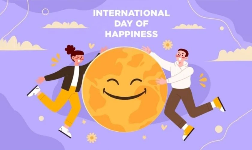 Thiệp mừng ngày Quốc tế Hạnh phúc 20/3/2025 ấn tượng