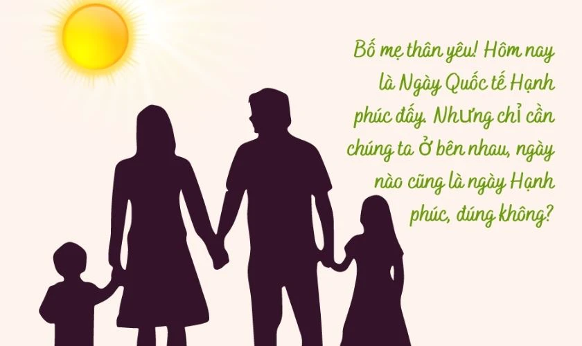 Thiệp Quốc tế Hạnh phúc 20/3 cho gia đình đẹp