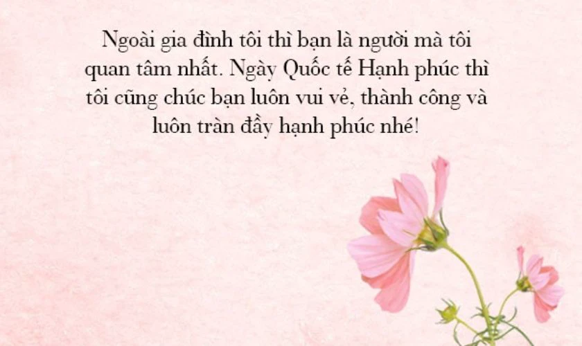 Thiệp ngày Quốc tế Hạnh phúc 20/3/2025 cho bạn bè