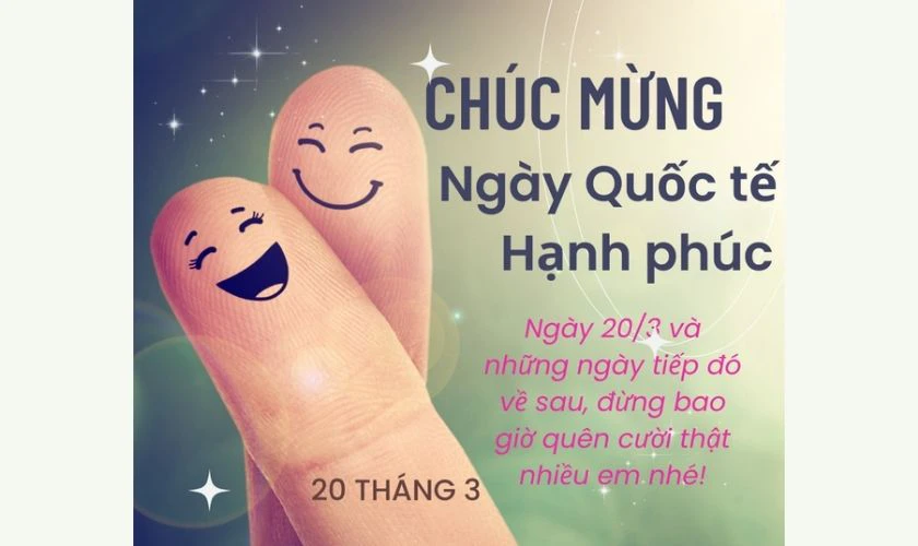 Thiệp ngày Quốc tế Hạnh phúc 20/3 cho người yêu