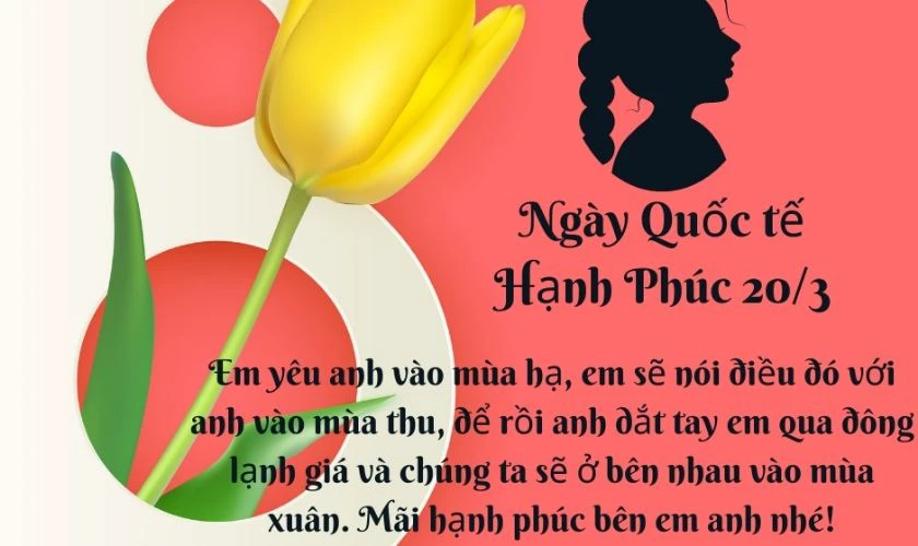 Thiệp ngày 20/3 cho người yêu