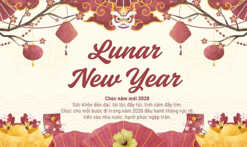 Mẫu thiệp chúc Tết 2026 cho anh, chị, em