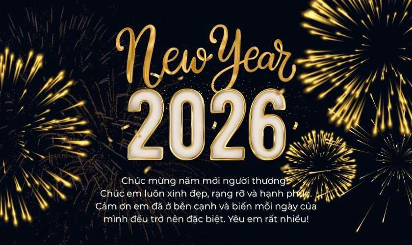 Thiệp chúc Tết 2026 cho người yêu