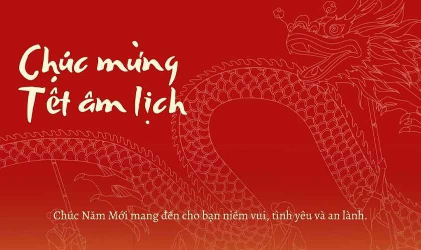 Thiệp chúc Tết 2026 cho nhân viên đơn giản mà thu hút
