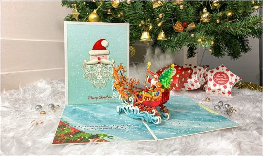 Thiệp Giáng Sinh 3D, thiệp Noel ấn tượng