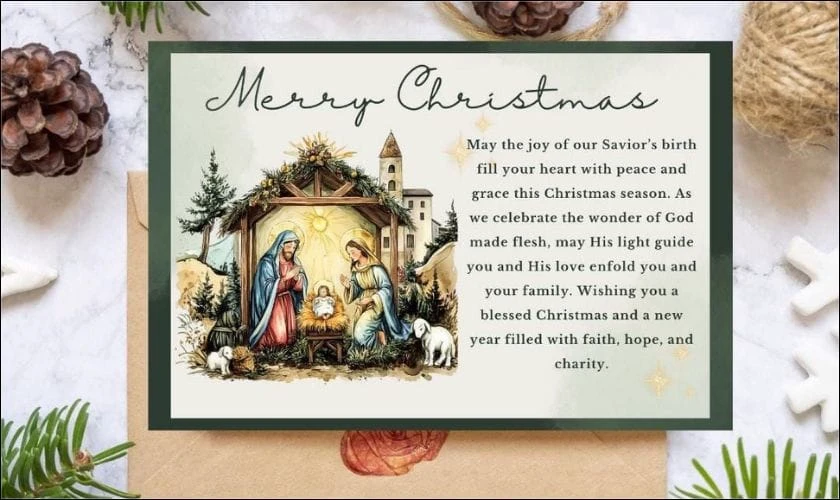 Thiệp Giáng Sinh Công ý nghĩa