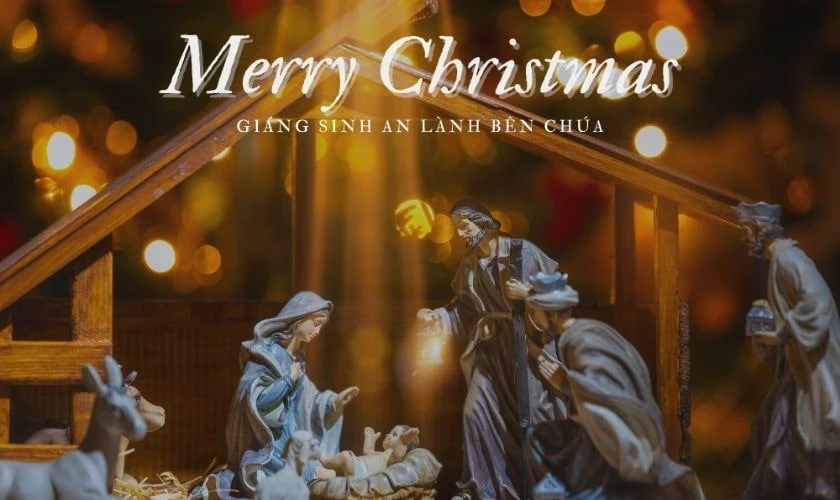 Thiệp Giáng Sinh Công giáo ấn tượng