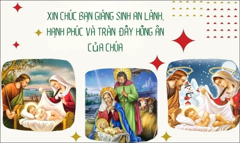 Thiệp Noel có hình ảnh Công giáo đẹp, ý nghĩa
