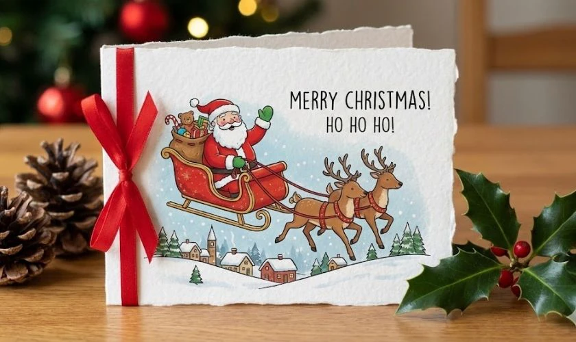 Ảnh ông già Noel phát quà