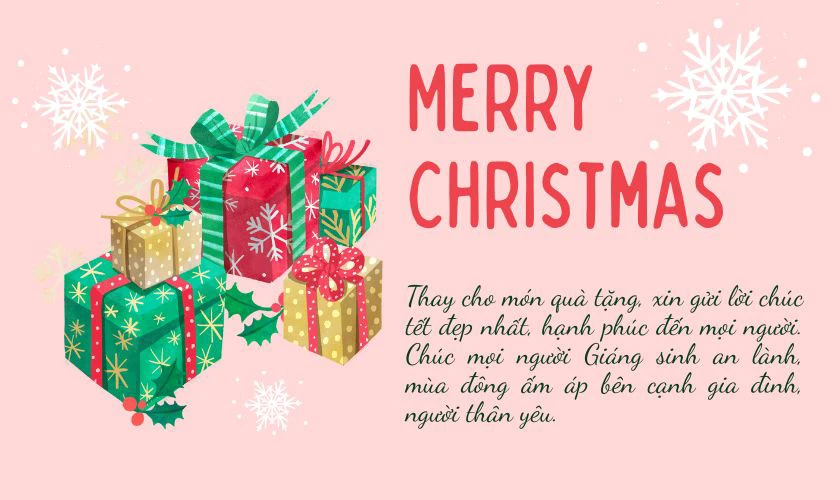Lời chúc Noel ý nghĩa tặng bạn