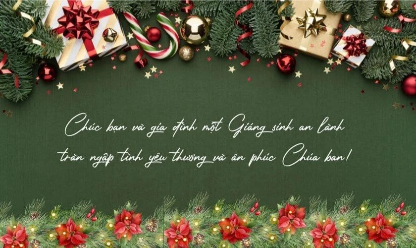 Thiệp Giáng sinh ngắn gọn