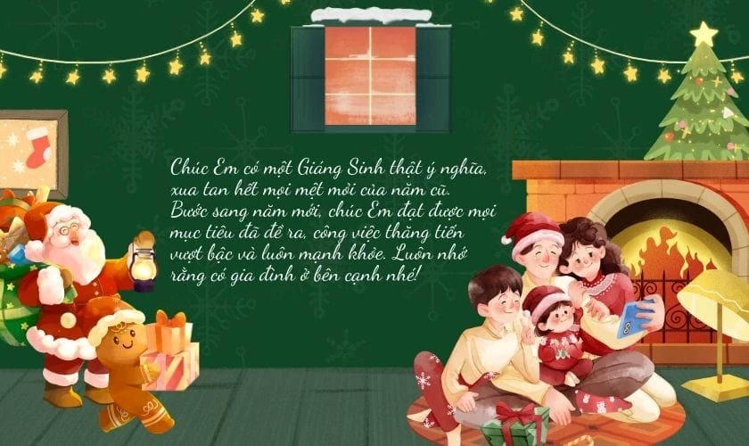 Chúc em gái có mùa Noel vui vẻ