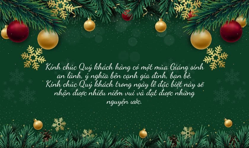 Thiệp Giáng sinh cho đối tác