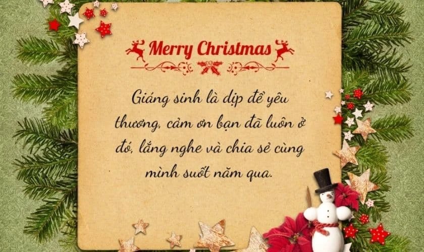 Thiệp Giáng sinh đẹp cho đồng nghiệp