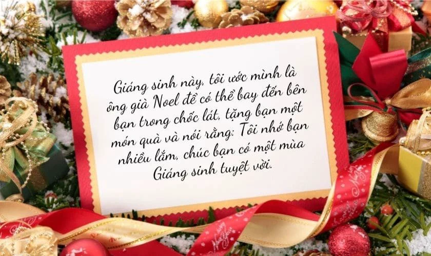Lời chúc ngày Noel cho bạn bè