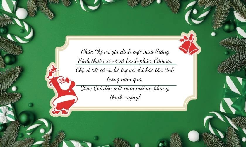 Thiệp Giáng sinh cho sếp