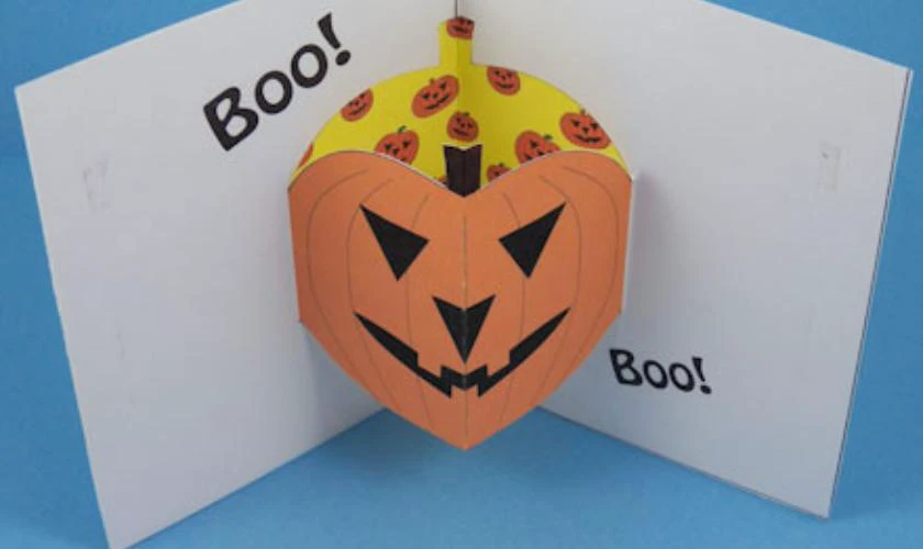 Thiệp Halloween bằng giấy đẹp, độc đáo, miễn phí