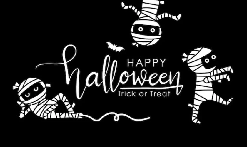 Thiệp Halloween chủ đề xác ướp độc lạ