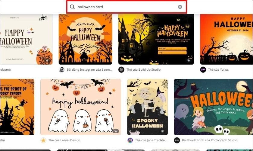 Truy cập Canva và tìm kiếm mẫu phù hợp